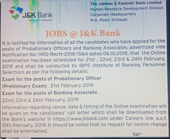 49346171 2189372101151135 3392655805969858560 n Jammu and Kashmir Bank BA and PO Exam Dates, Syllabus, Paper Pattern and Salary
